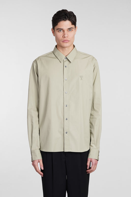 Shirt in green cotton