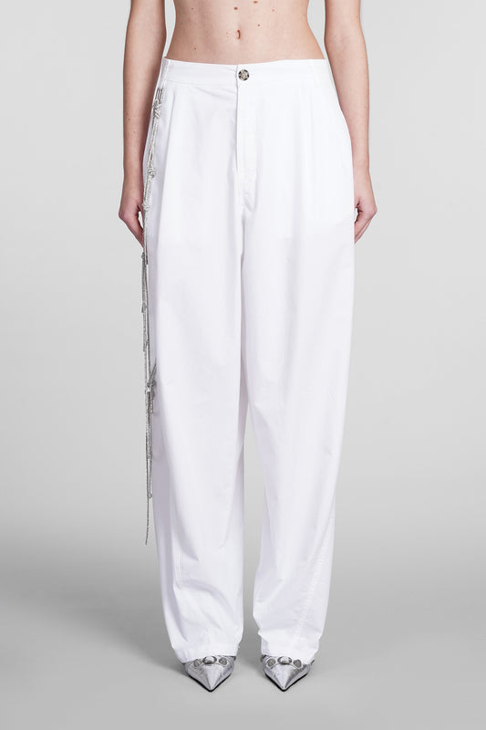 Phebe Pants in white cotton