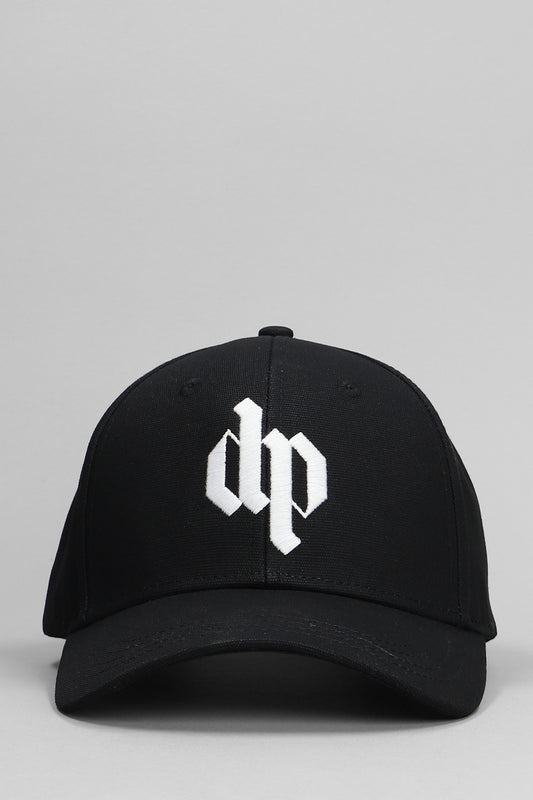 Hats in black cotton
