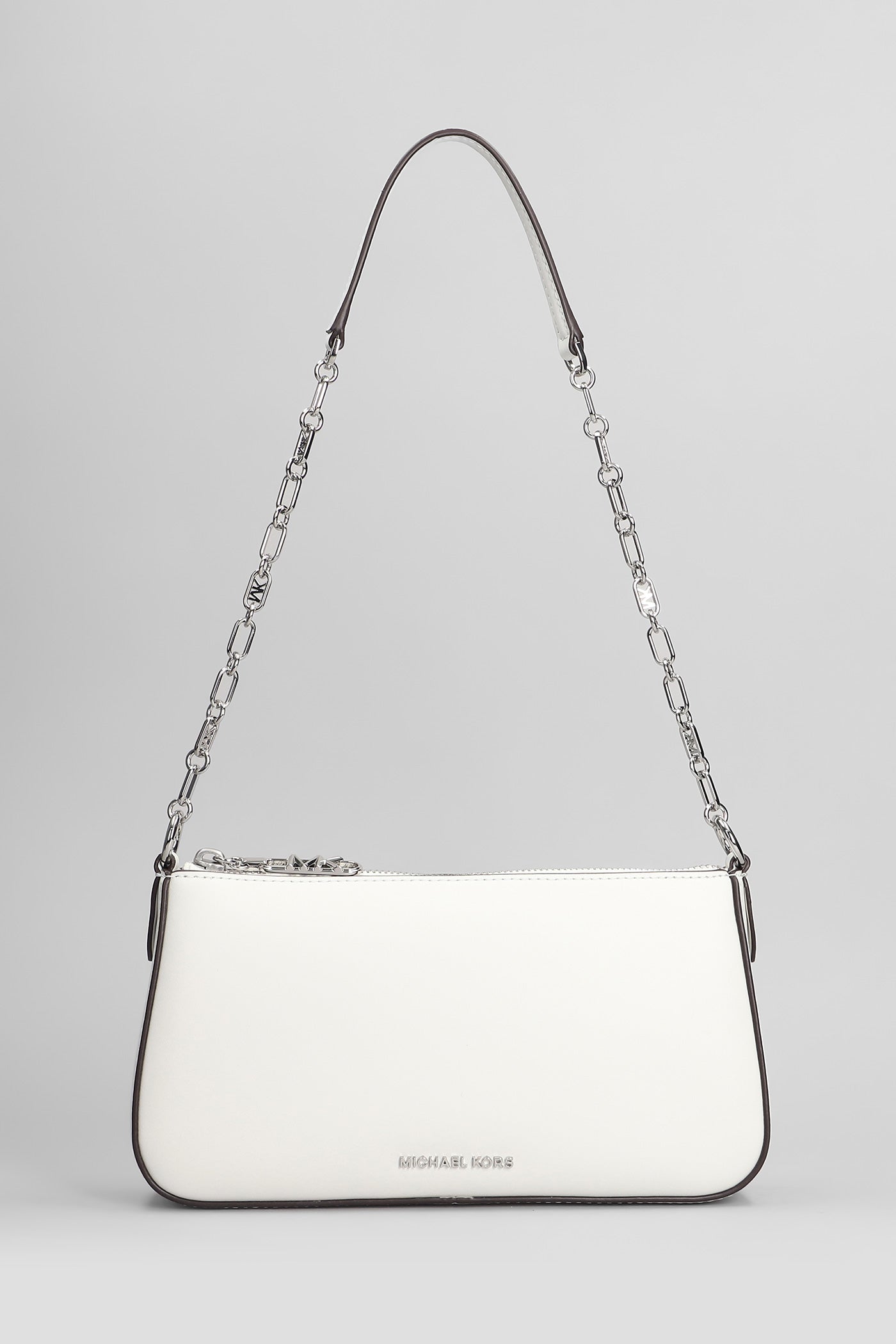 Empire Shoulder bag in white leather – Deliberti