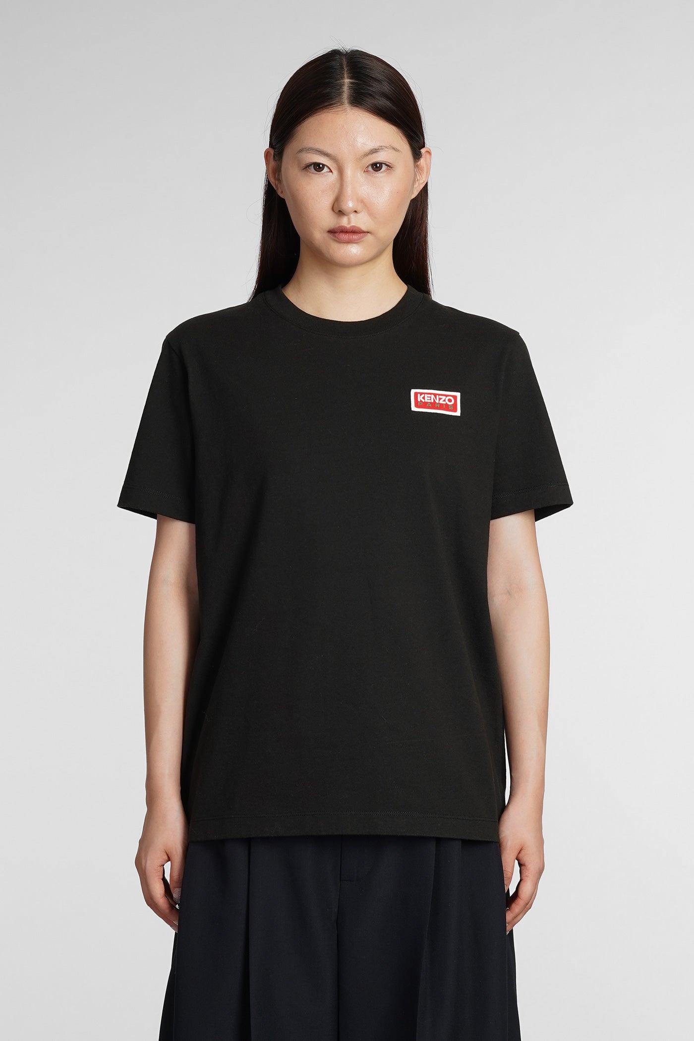 T-Shirt in black cotton