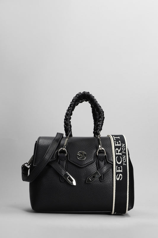 Quiny Small Shoulder bag in black leather