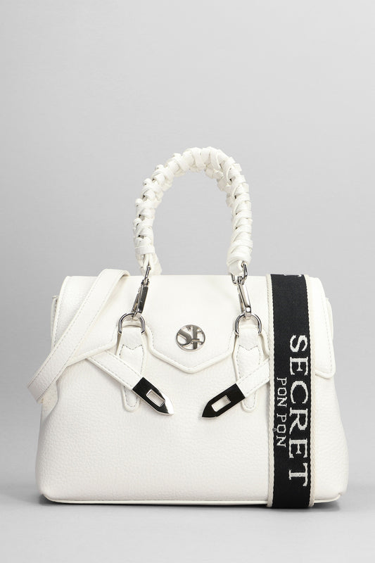 Quiny Small Shoulder bag in white leather