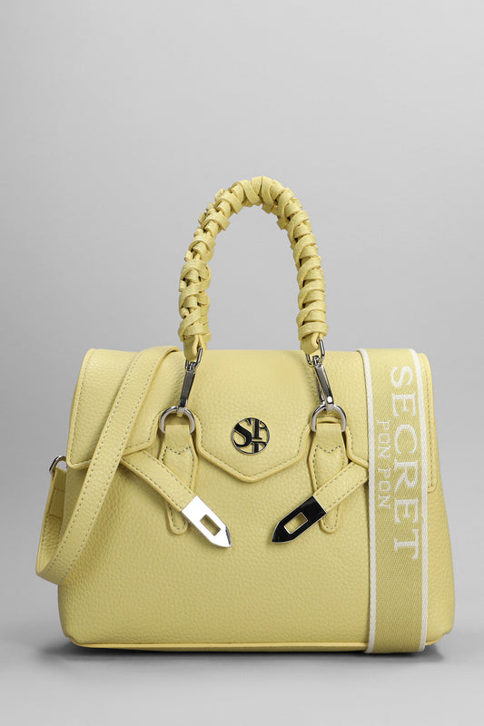 Quiny Small Shoulder bag in yellow leather