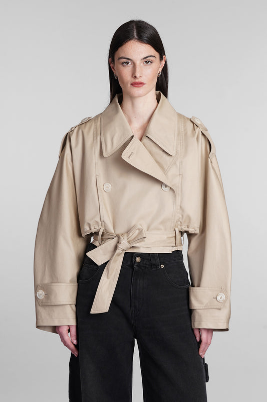 Penelope Casual jacket in beige cotton
