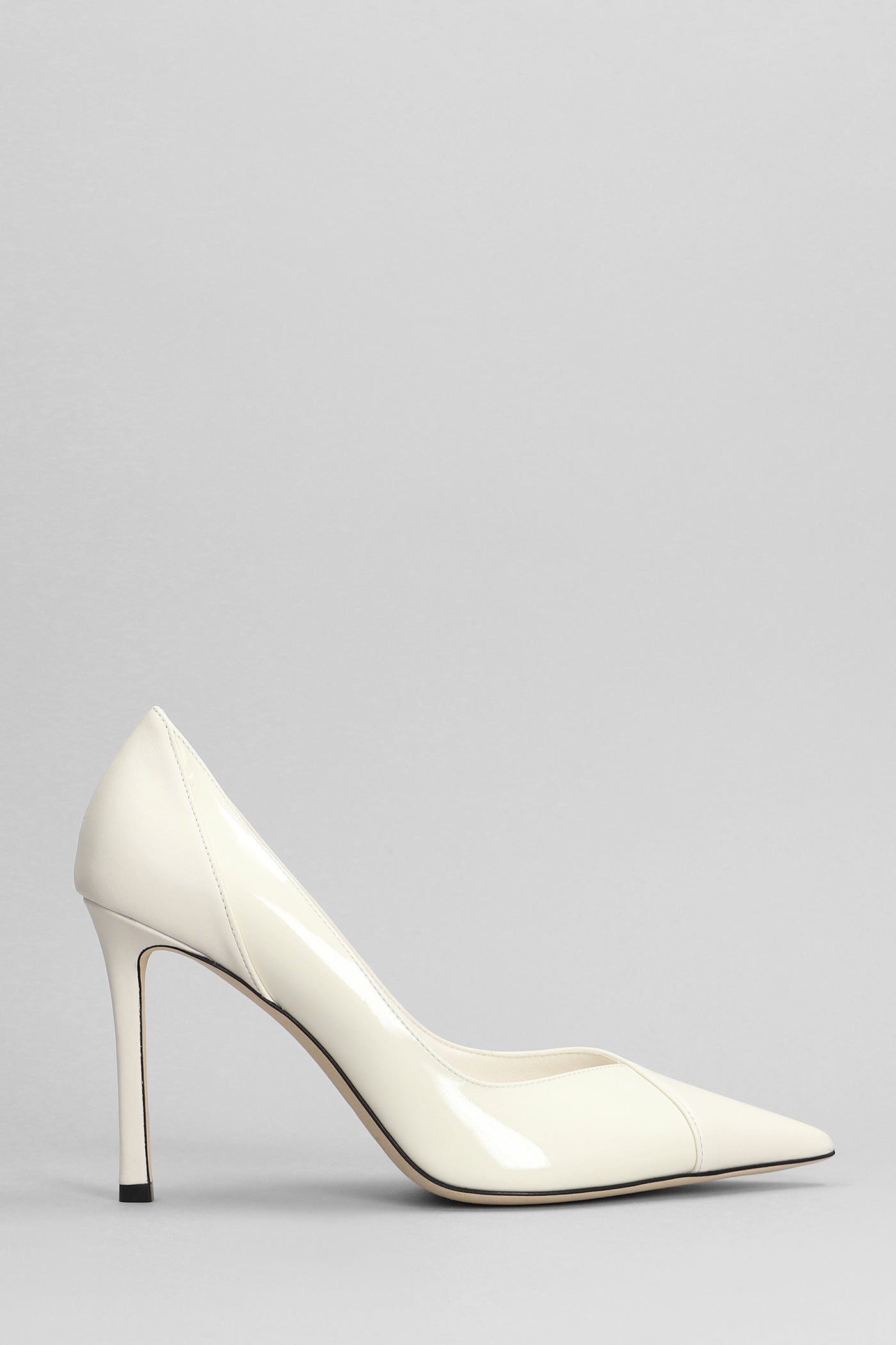 Cass 95 Pumps in white patent leather – Deliberti