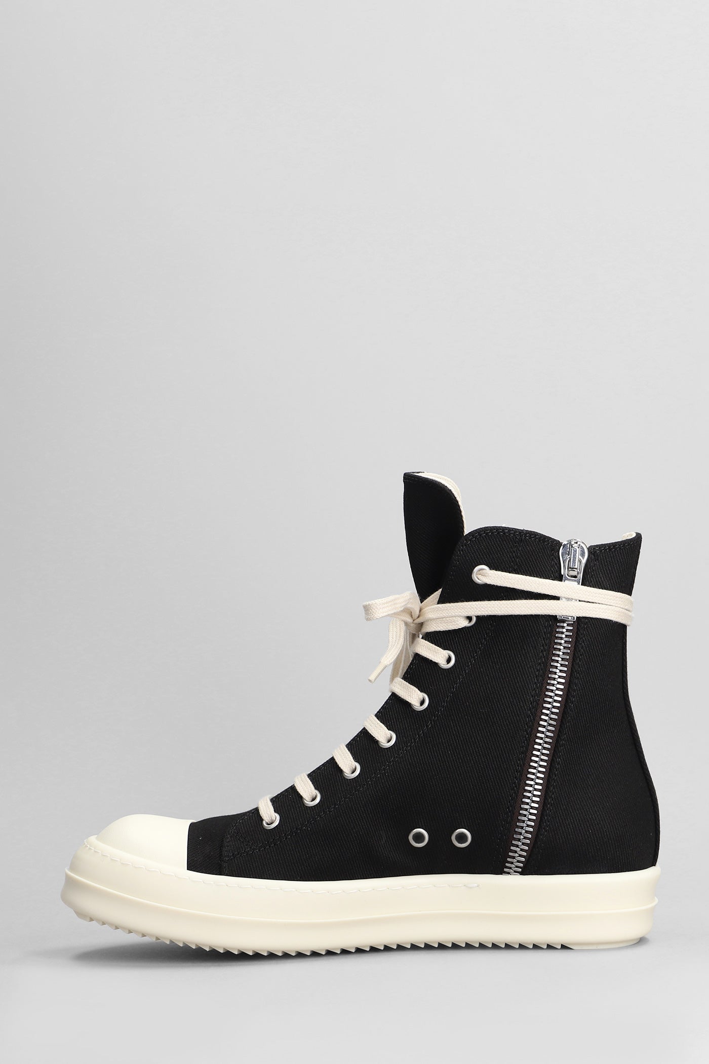 ゆう　DRKSHDW SNEAKS 43 Rick Owens Sneaks Sneakers in black cotton – Deliberti