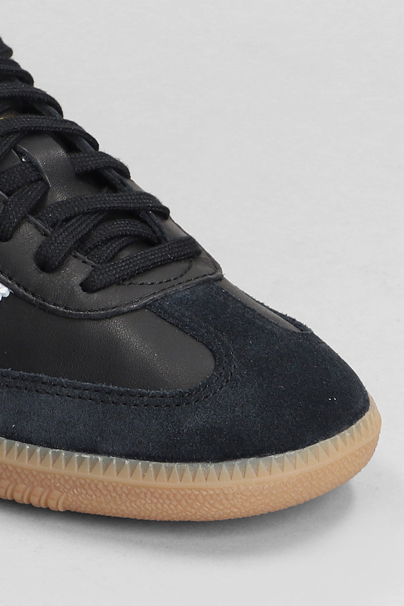 Samba Decon Sneakers in black leather – Deliberti