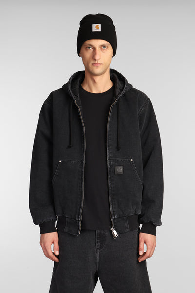 OG Active Rivet Jkt Denim Jackets in black denim – Deliberti