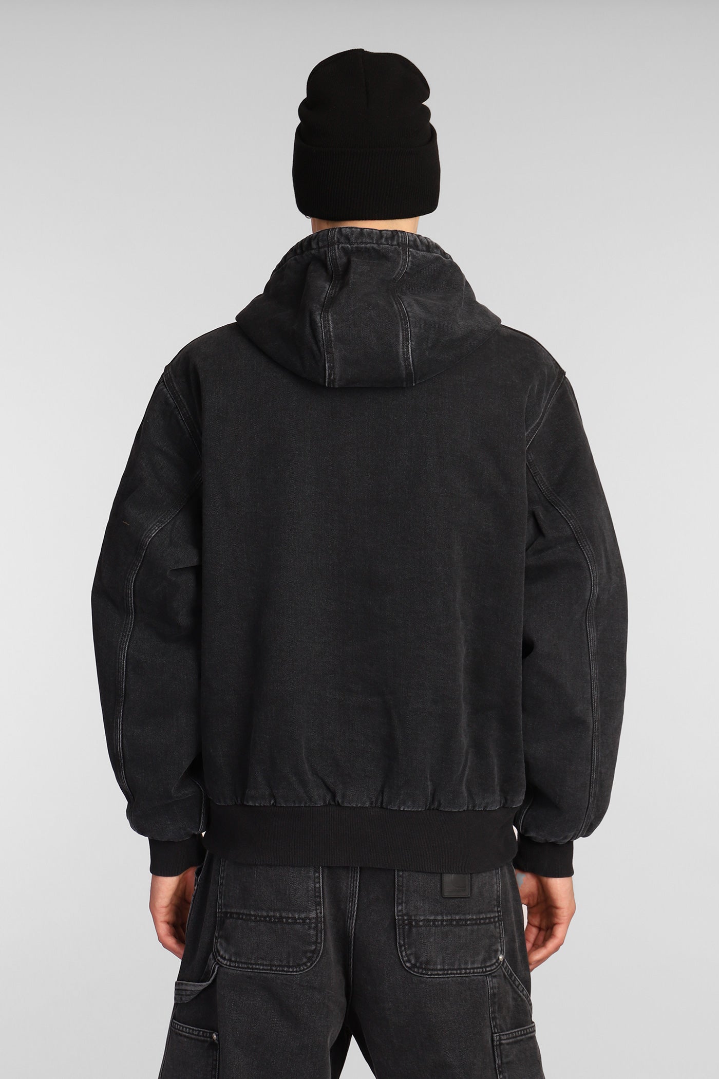 OG Active Rivet Jkt Denim Jackets in black denim – Deliberti