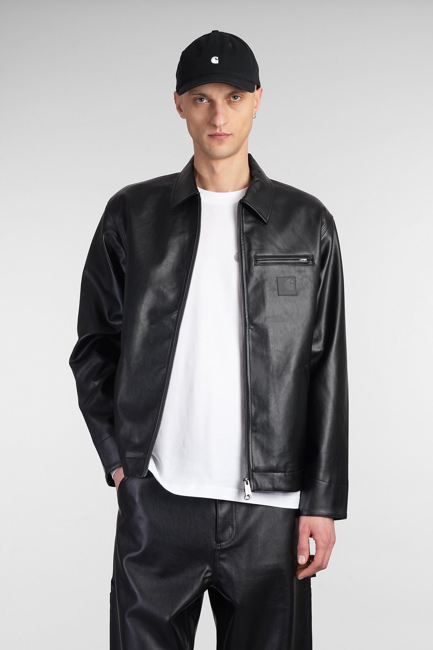 Detroit Jacket in black leather – Deliberti