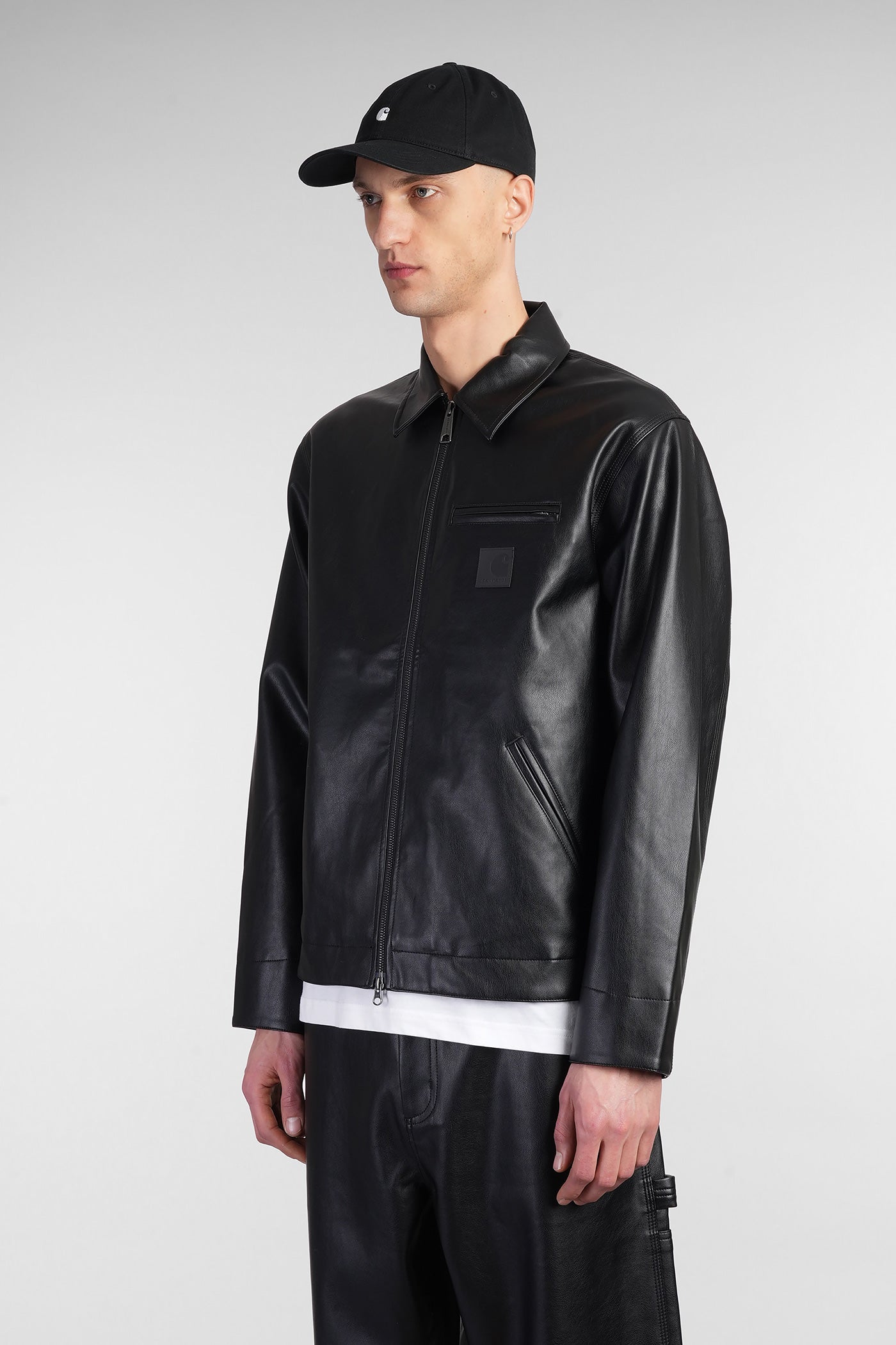 Detroit Jacket in black leather – Deliberti