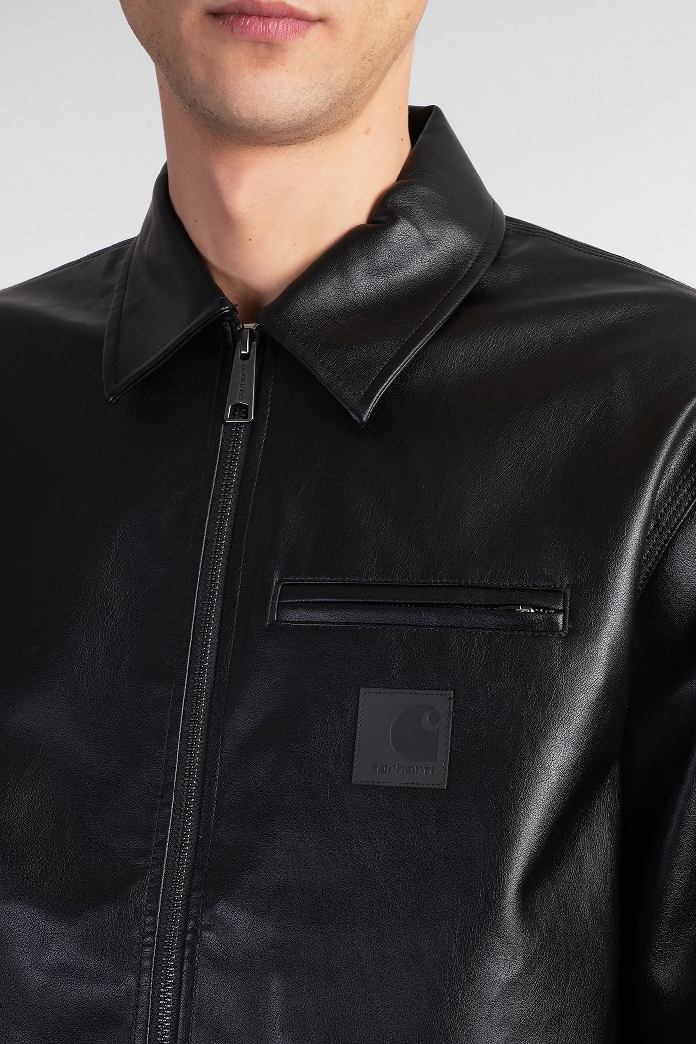 Detroit Jacket in black leather – Deliberti