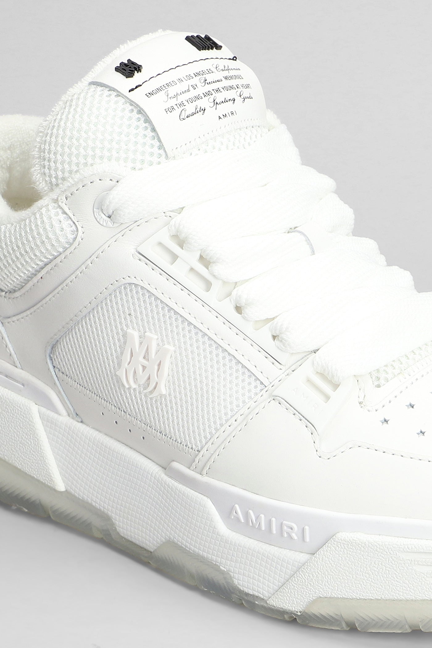 Ma1 Sneakers in white leather and fabric – Deliberti