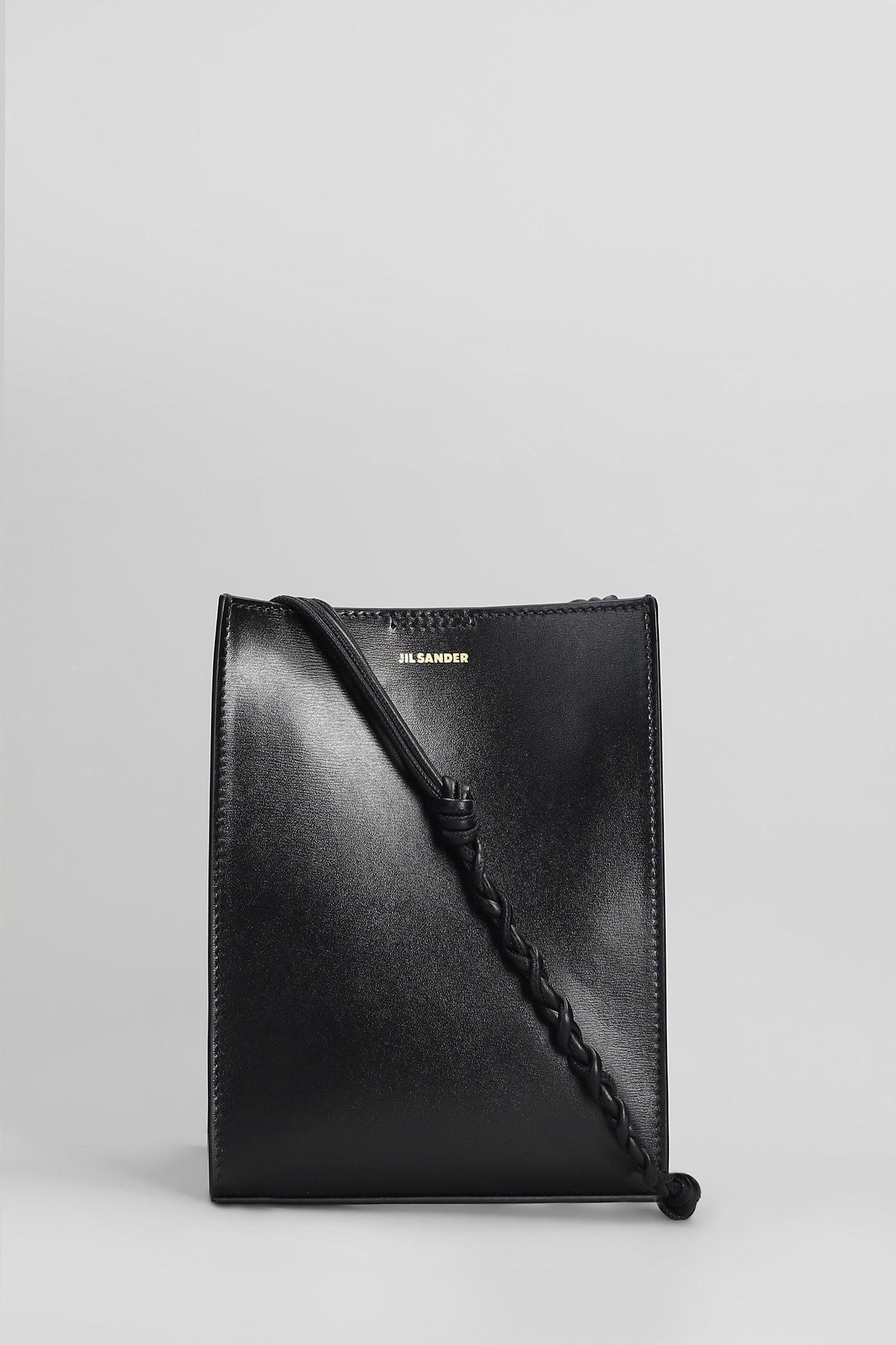 Tangle Shoulder bag in black leather – Deliberti