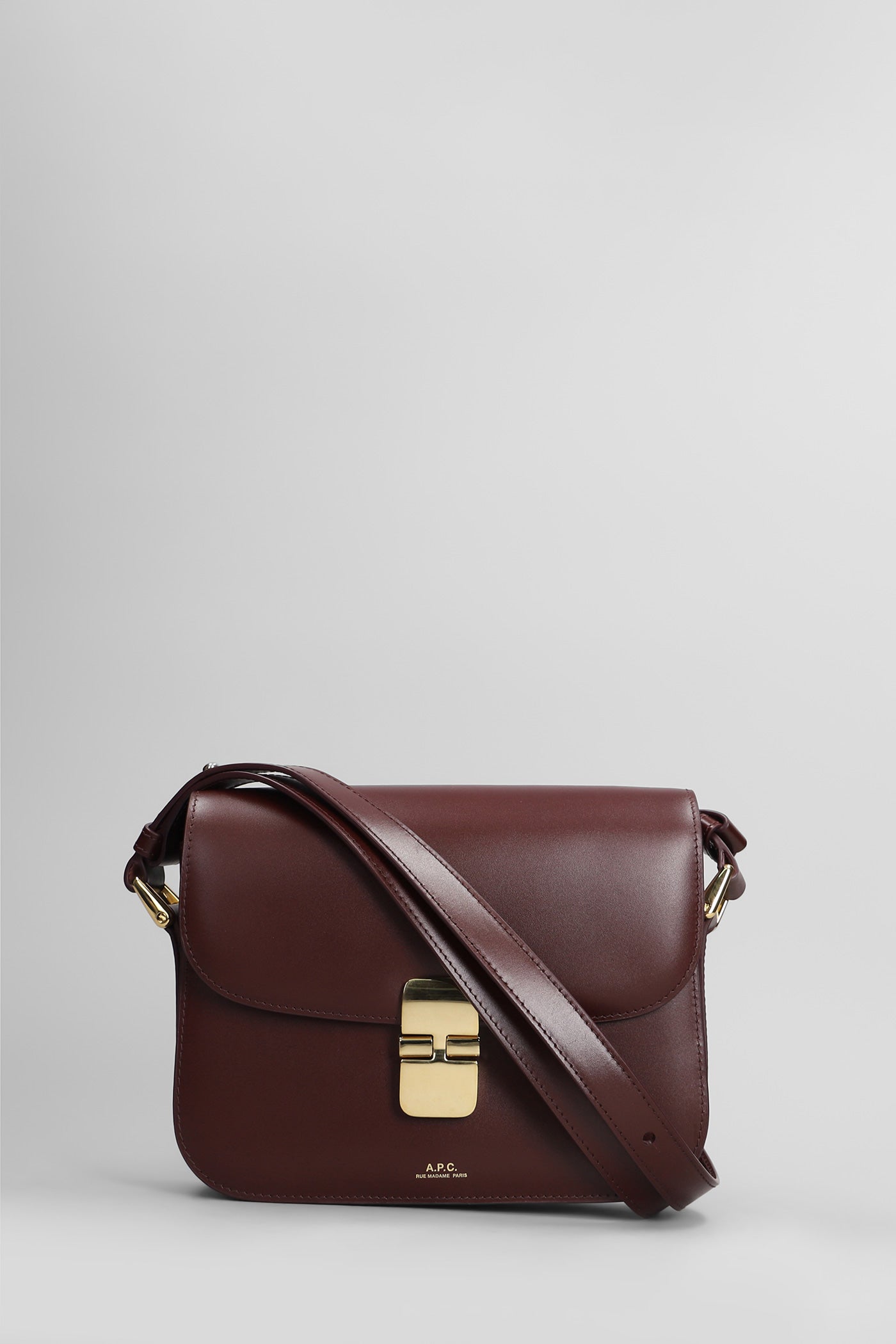 Grace small Shoulder bag in bordeaux leather UNI