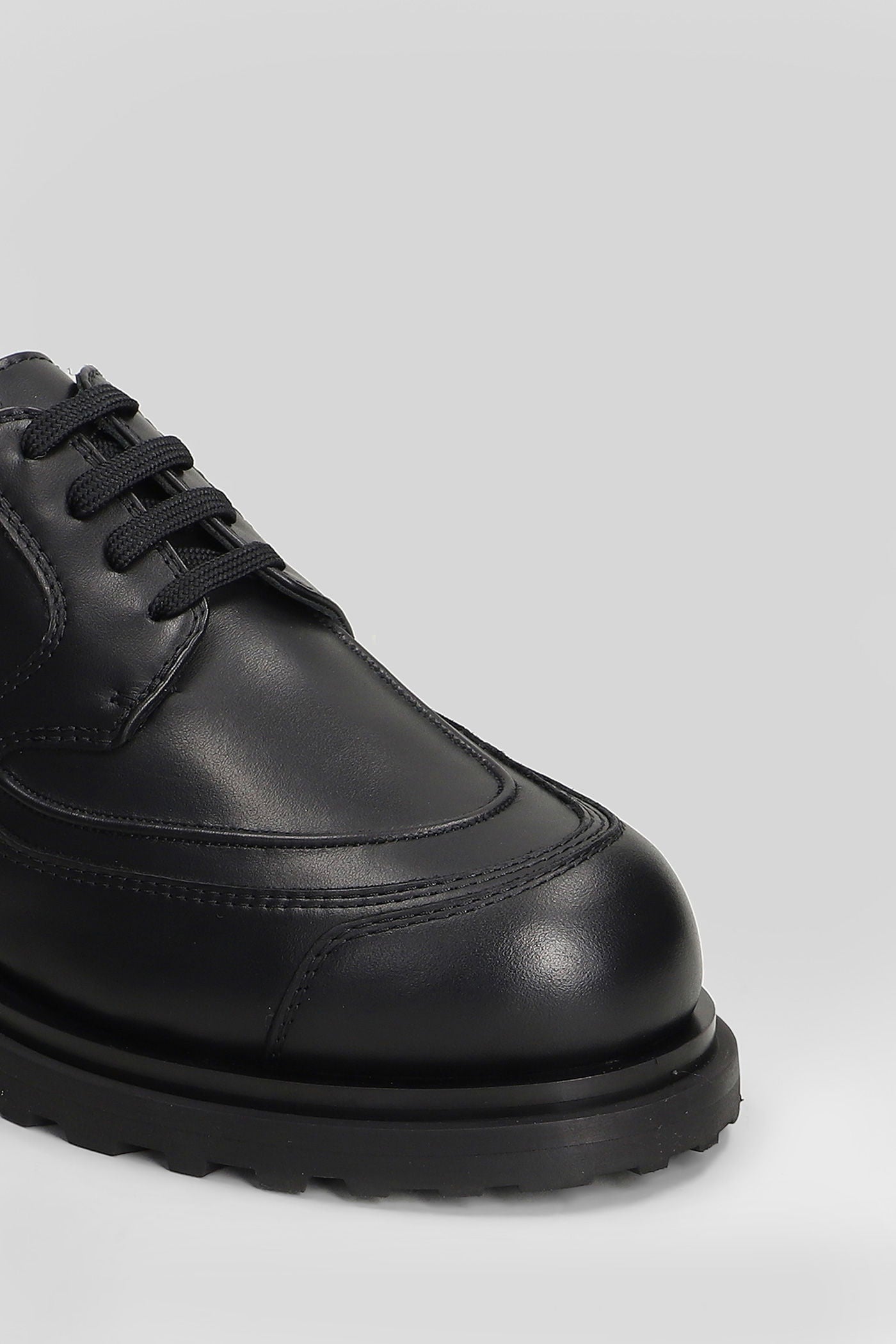 Tracer derby Lace up shoes in black leather – Deliberti
